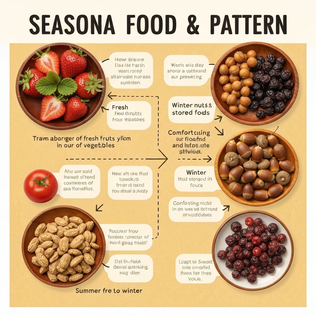 Seasonal food patterns and natural cycles